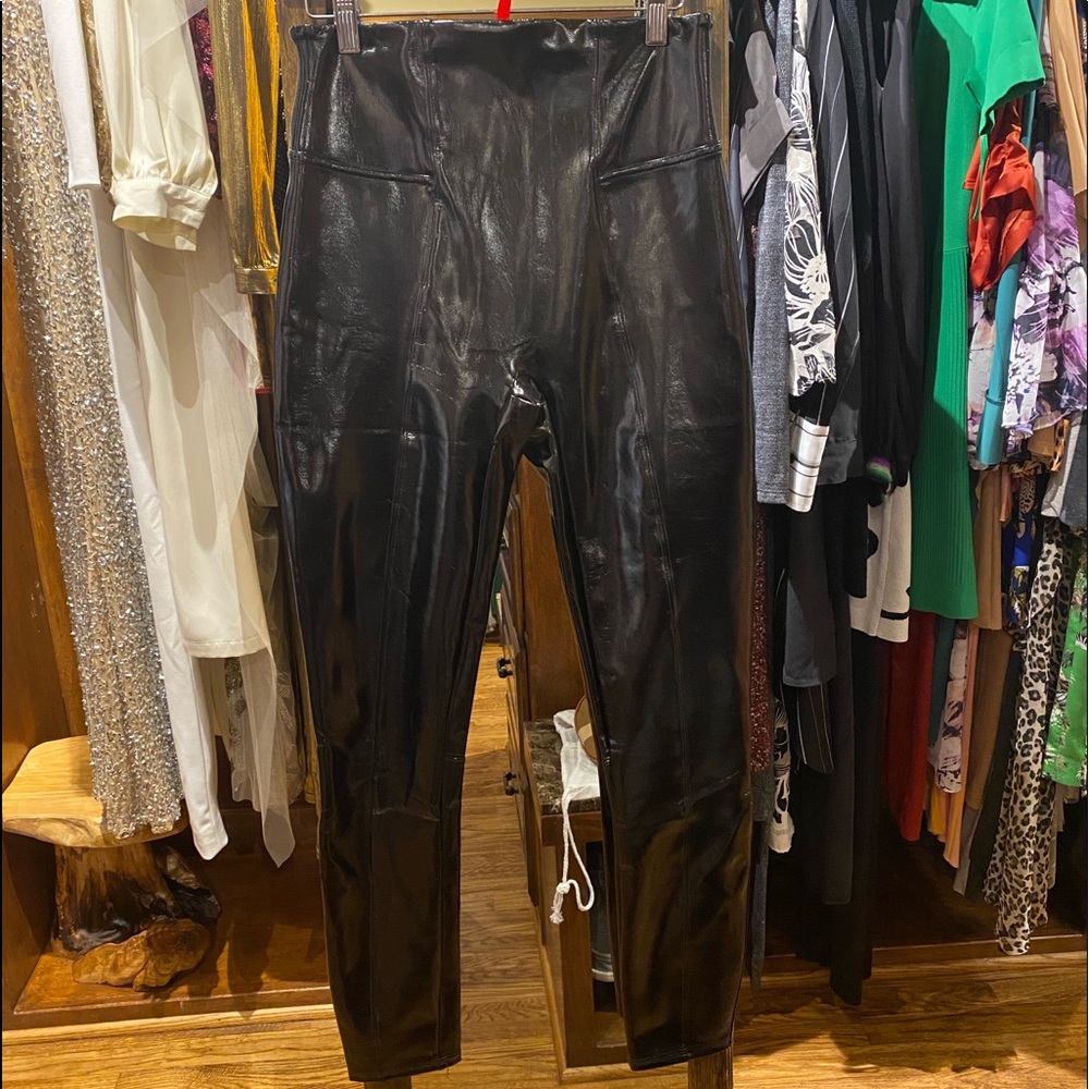 Leather spanx